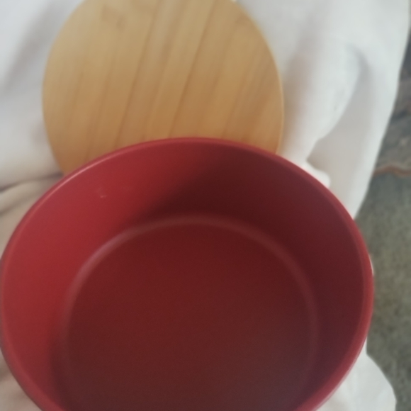 Red Bamboo Fiber Storage Containers - Picture 9 of 16